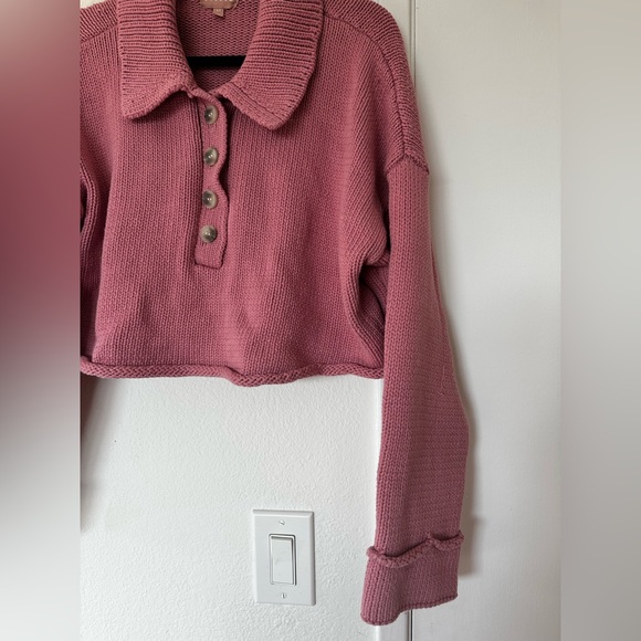 Show me your Mumu Pink Crop Sweater - Picture 7 of 10